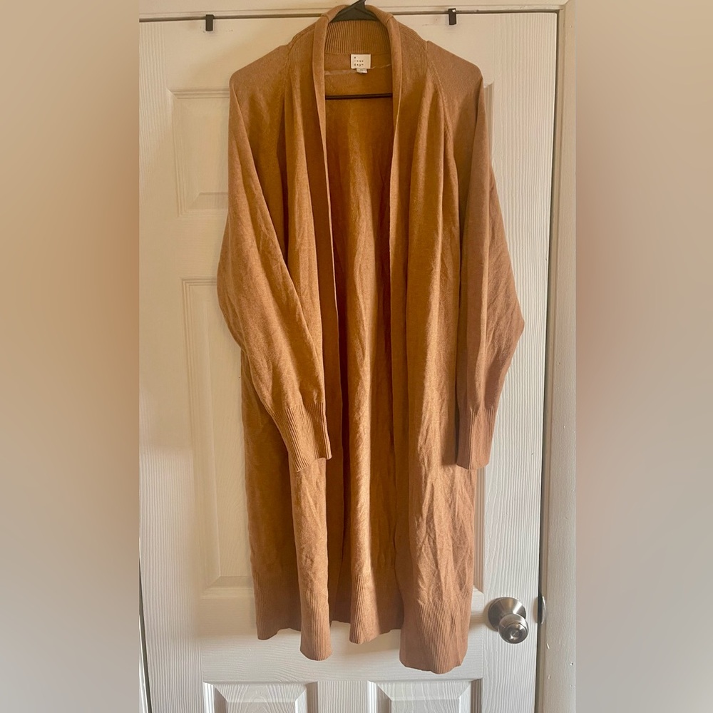 A New Day Tan Long Cardigan XL